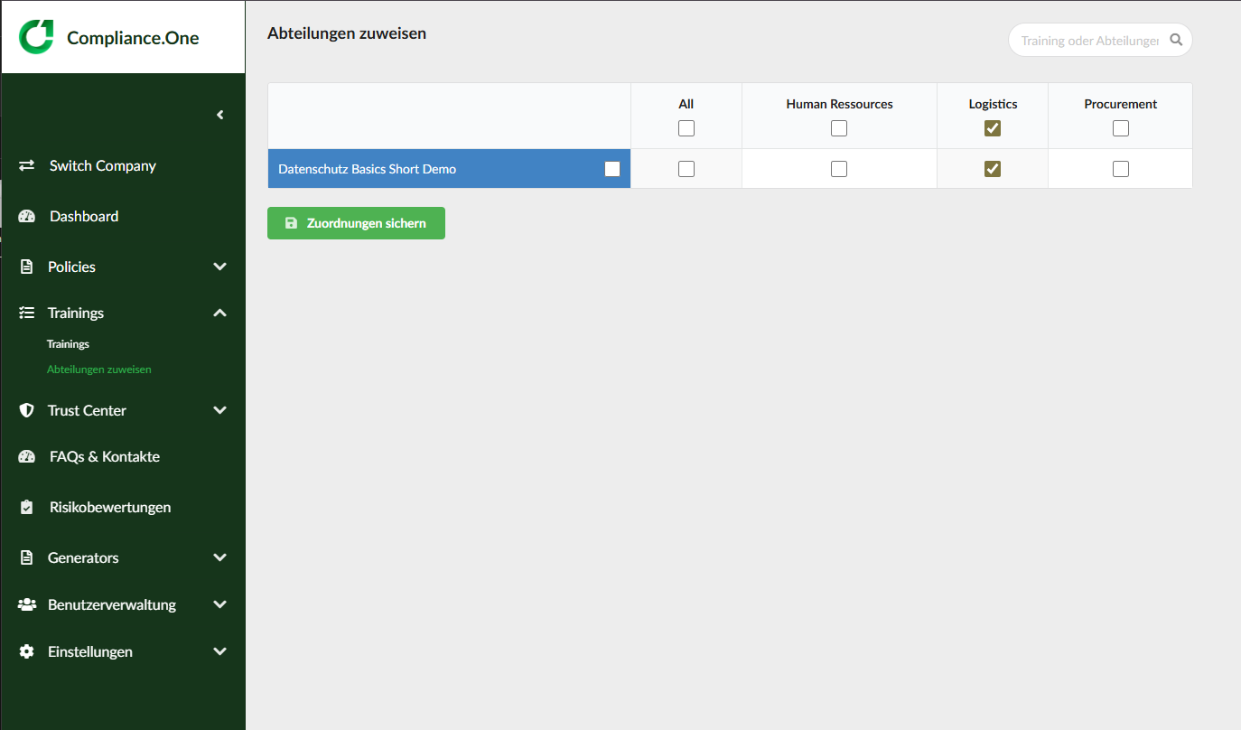 Screenshot Manage Employees